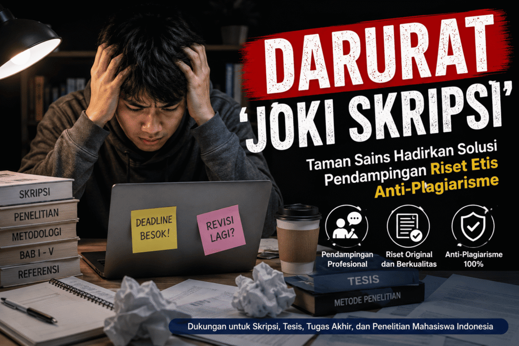 Taman Sains Hadirkan Solusi Pendampingan Riset Etis Anti-Plagiarisme
